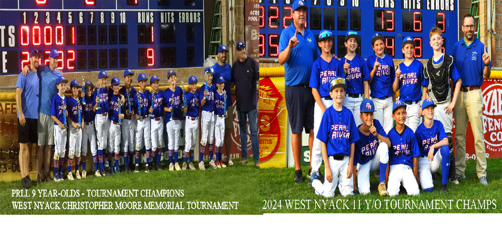 PRLL 9's & 11's Sweep West Nyack Tournaments